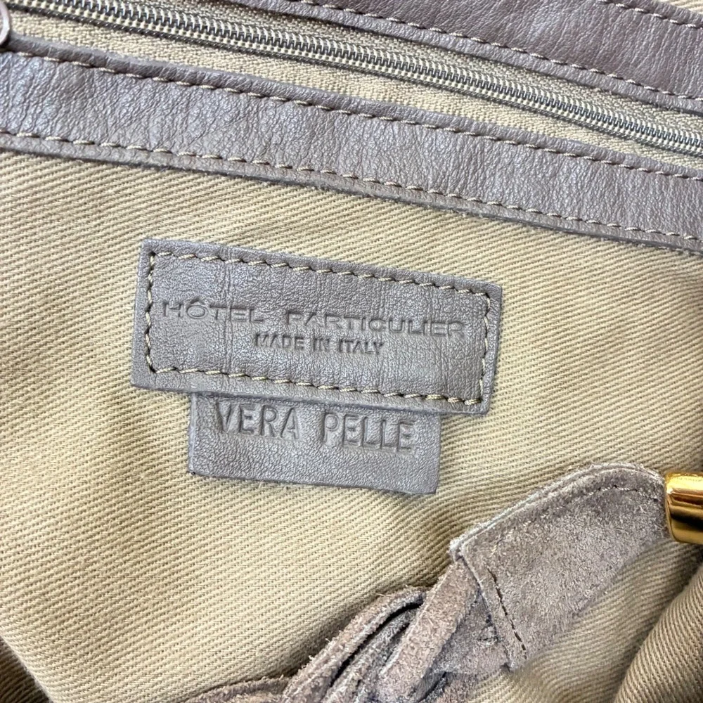 Hotel Particulier Italy Suede Bag Oversized Slouchy Genuine Leather Boho Luxury